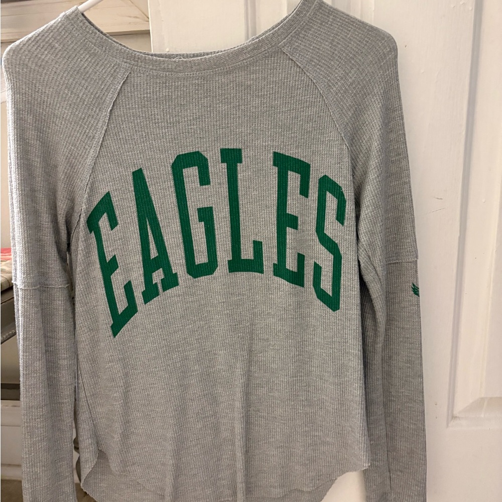 Junk Food Clothing Gray Knit Top